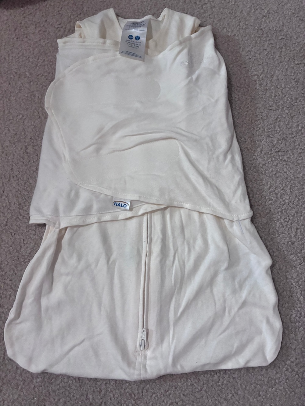Halo Cream Sleep Sack Swaddle